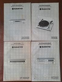 Manuali originali stereo Sanyo