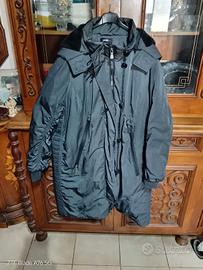 giubbotto grigio cappuccio donna