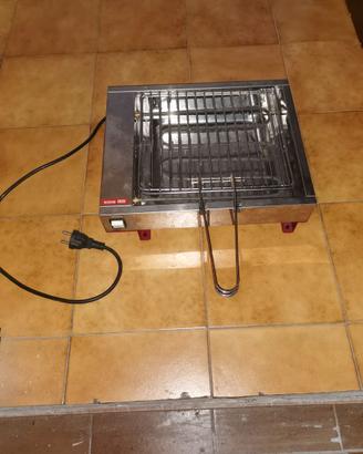 Griglia elettrica  con vaschetta di raccolta