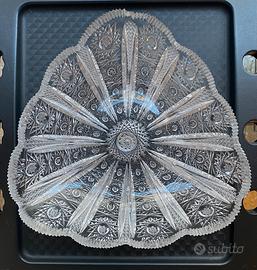 Centrotavola vintage in cristallo di Boemia