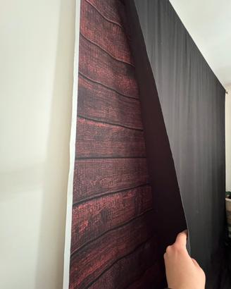 Fondale fotografico grande effetto legno