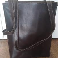 Borsa pelle artigianale marrone