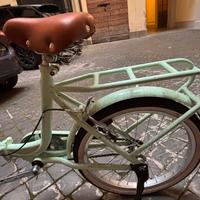 Bicicletta da donna celeste