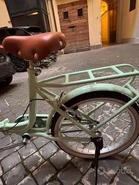 Bicicletta da donna celeste