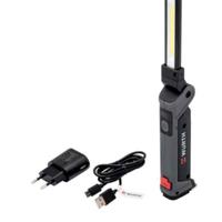 Lampada portatile nera a Led COB Wurth con display