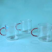 Set 3 tazze  in vetro con rubini by Seletti