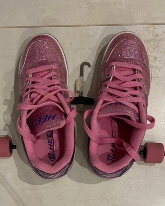Scarpe con rotelle Heelys viola e rosa- taglia 39