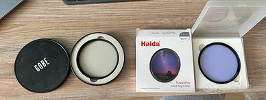 Filtri 82mm: Haida Night + GOBE UV MRC 16L