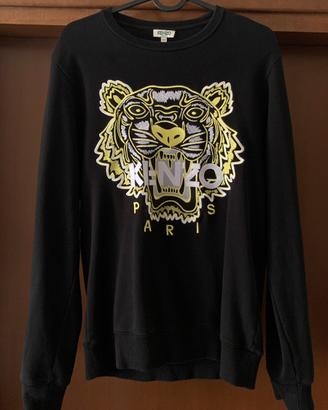 Maglione KENZO Paris NERO con Tigre GIALLA