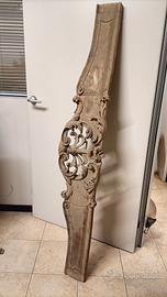 antica cimasa in legno intagliato 