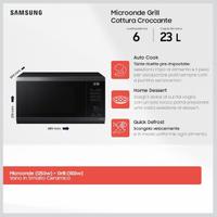 Microonde Samsung Grill Cottura Croccante