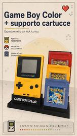 Espositore Game Boy Color e Cartucce Nintendo