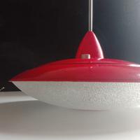 Lampada a sospensione luce neon vintage retro '70 