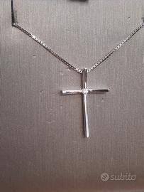 collana in oro bianco 18kt