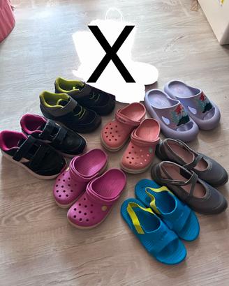 Maxi lotto scarpe bimba tg 30 31 32 varie marche