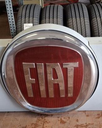 Insegna luminosa FIAT originale (Logo + Scritta)