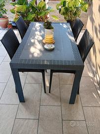 set tavolo da giardino