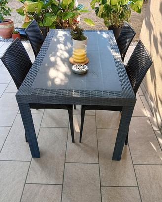set tavolo da giardino