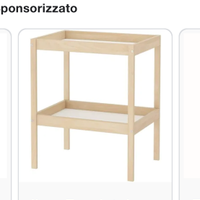 Fasciatoio SNIGLAR legno IKEA + 2 materassini