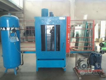 Sabbiatrice per vetro