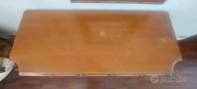 cassettiera bambù e rattan con due comodini 