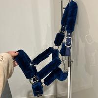 Capezza in pelo blu