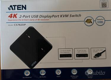 2-Port USB DisplayPort KVM Switch