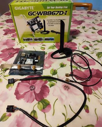 Scheda di rete wifi dualband/bluetooth PCIe