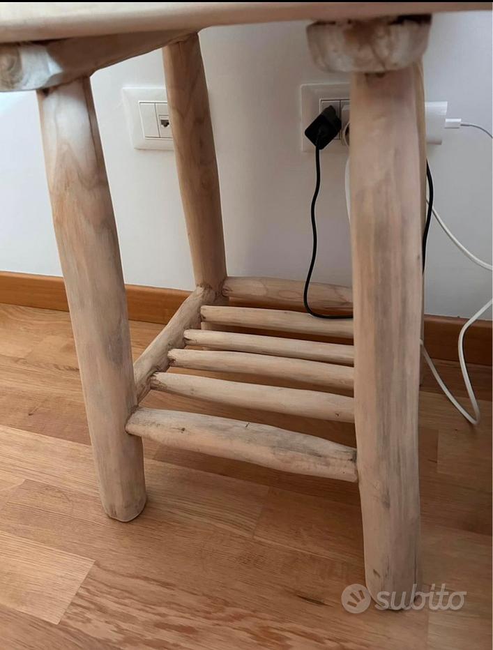 Sgabello legno grezzo Mobili usati