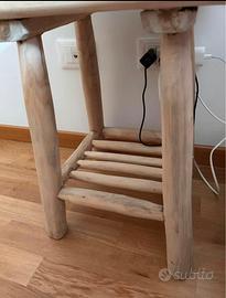 Coppia Sgabelli in legno