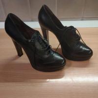 francesine vera pelle nere