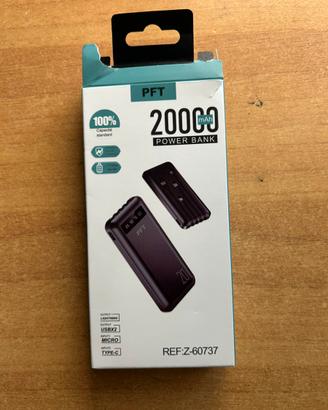 Power Bank PFT 20.000 mAh nuovo