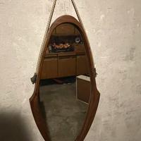 Specchio ovale vintage anni 60