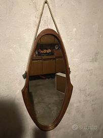 Specchio ovale vintage anni 60