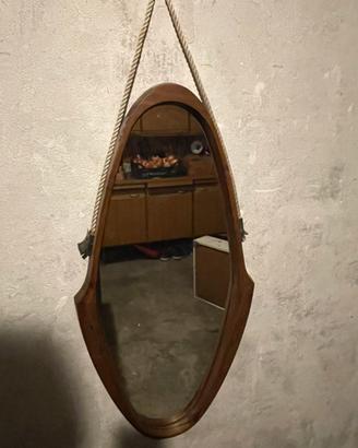 Specchio ovale vintage anni 60