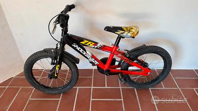 Bici bambino shockblaze 16 pollici, 3/7 anni