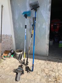 Abbacchiatore e compressore raccolta olive