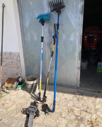 Abbacchiatore e compressore raccolta olive