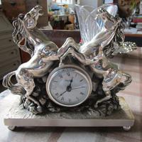 orologio argentato "ottaviani 1945" con 2 cavalli