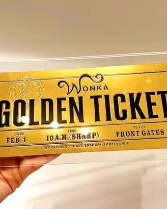Golden ticket Willy Wonka