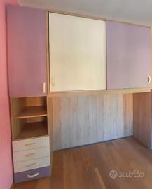 Camera a ponte Giessegi con doppia libreria