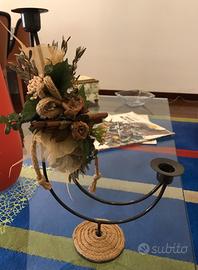 Portacandele shabby country style