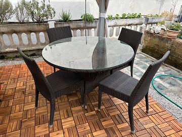 Tavolo da giardinocon sedie