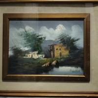 quadro dipinto casolare euro 10 