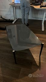 Tavolino Salotto Vetro Fumé Design Moderno