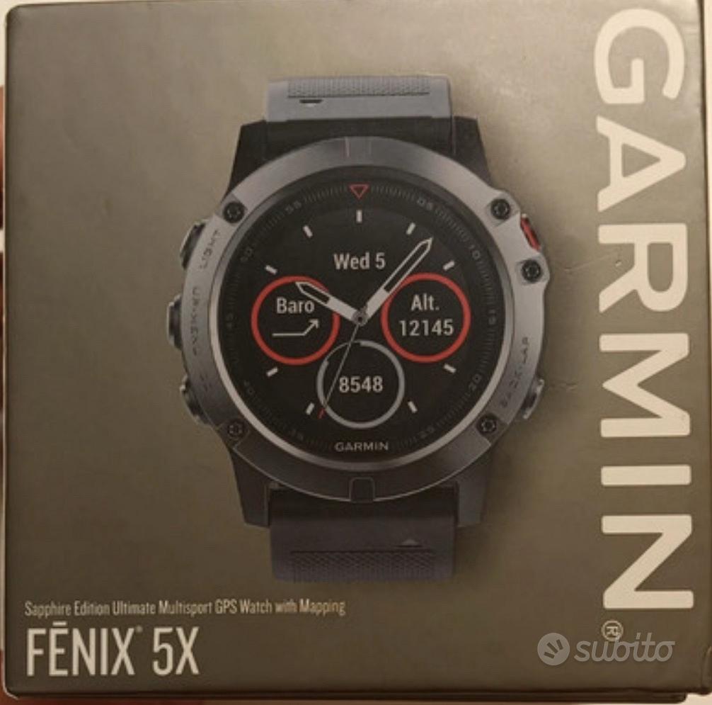 Garmin fenix 5X Zaffiro Abbigliamento e Accessori In vendita a Roma