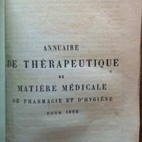 Libro Antico Bouchardat - Annuaire Therapeutique