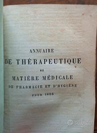 Libro Antico Bouchardat - Annuaire Therapeutique