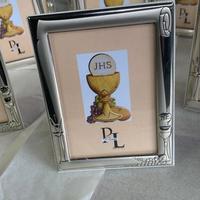 Bomboniera cornice comunione argento 60 in negozio