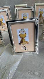 Bomboniera cornice comunione argento 60 in negozio